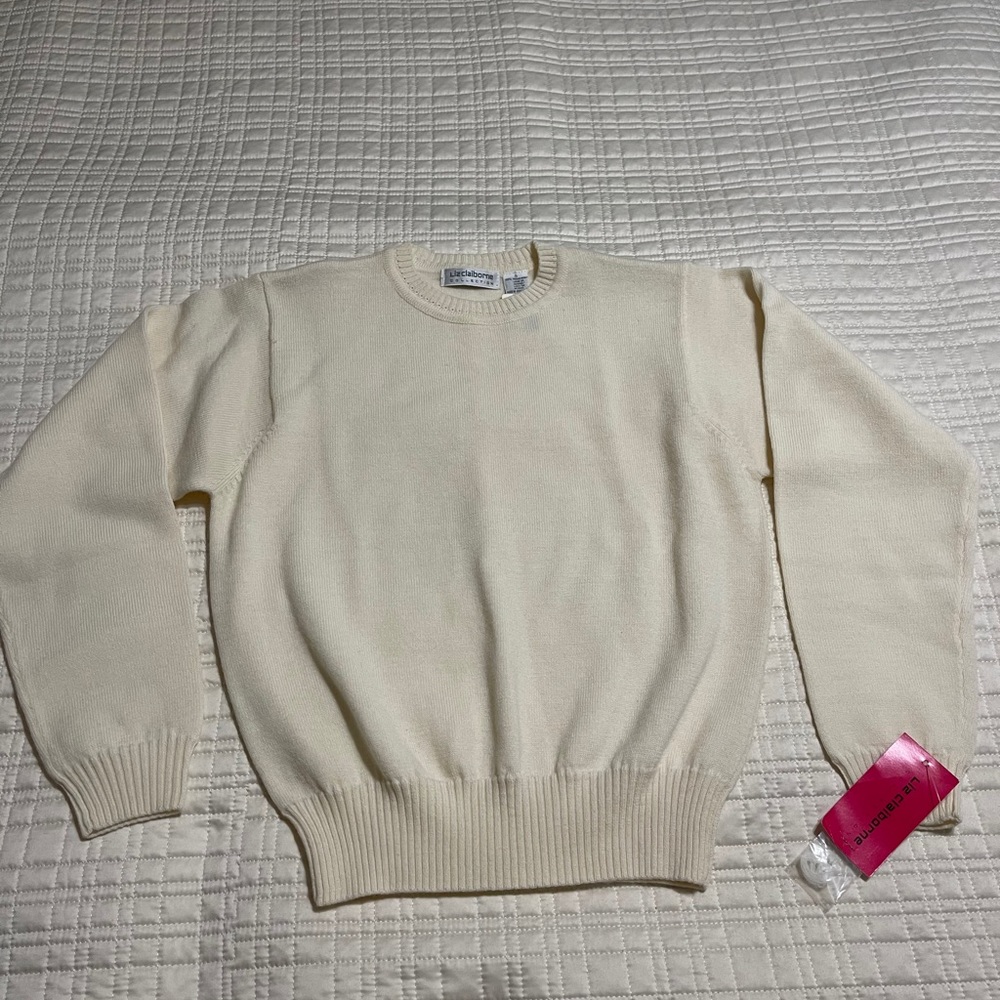 NWT Liz Claiborne 100% Wool Sweater